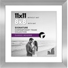image:imageAmericanflat 9x12 Picture Frame with ShatterResistant Glass  Use as 6x8 Frame with Mat or Display 9x12 Photo Without Mat  Signature Collection  Picture Frames for Tabletop and Wall Display  Black  Shatterresistant glass wall or tabletop display with included easel sawtooth hangers included use with or without matSilver