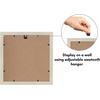 image:imageAmericanflat 9x12 Picture Frame with ShatterResistant Glass  Use as 6x8 Frame with Mat or Display 9x12 Photo Without Mat  Signature Collection  Picture Frames for Tabletop and Wall Display  Black  Shatterresistant glass wall or tabletop display with included easel sawtooth hangers included use with or without matLight Wood