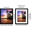 image:imageAmericanflat 9x12 Picture Frame with ShatterResistant Glass  Use as 6x8 Frame with Mat or Display 9x12 Photo Without Mat  Signature Collection  Picture Frames for Tabletop and Wall Display  Black  Shatterresistant glass wall or tabletop display with included easel sawtooth hangers included use with or without matBlack