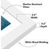 image:imageAmericanflat 9x12 Picture Frame with ShatterResistant Glass  Use as 6x8 Frame with Mat or Display 9x12 Photo Without Mat  Signature Collection  Picture Frames for Tabletop and Wall Display  Black  Shatterresistant glass wall or tabletop display with included easel sawtooth hangers included use with or without matWhite
