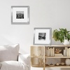 image:imageAmericanflat 9x12 Picture Frame with ShatterResistant Glass  Use as 6x8 Frame with Mat or Display 9x12 Photo Without Mat  Signature Collection  Picture Frames for Tabletop and Wall Display  Black  Shatterresistant glass wall or tabletop display with included easel sawtooth hangers included use with or without matSilver