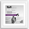 image:imageAmericanflat 9x12 Picture Frame with ShatterResistant Glass  Use as 6x8 Frame with Mat or Display 9x12 Photo Without Mat  Signature Collection  Picture Frames for Tabletop and Wall Display  Black  Shatterresistant glass wall or tabletop display with included easel sawtooth hangers included use with or without matWhite
