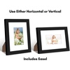 image:imageAmericanflat 9x12 Picture Frame with ShatterResistant Glass  Use as 6x8 Frame with Mat or Display 9x12 Photo Without Mat  Signature Collection  Picture Frames for Tabletop and Wall Display  Black  Shatterresistant glass wall or tabletop display with included easel sawtooth hangers included use with or without matBlack