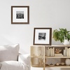 image:imageAmericanflat 9x12 Picture Frame with ShatterResistant Glass  Use as 6x8 Frame with Mat or Display 9x12 Photo Without Mat  Signature Collection  Picture Frames for Tabletop and Wall Display  Black  Shatterresistant glass wall or tabletop display with included easel sawtooth hangers included use with or without matWalnut
