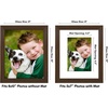 image:imageAmericanflat 9x12 Picture Frame with ShatterResistant Glass  Use as 6x8 Frame with Mat or Display 9x12 Photo Without Mat  Signature Collection  Picture Frames for Tabletop and Wall Display  Black  Shatterresistant glass wall or tabletop display with included easel sawtooth hangers included use with or without matWalnut