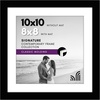 image:imageAmericanflat 9x12 Picture Frame with ShatterResistant Glass  Use as 6x8 Frame with Mat or Display 9x12 Photo Without Mat  Signature Collection  Picture Frames for Tabletop and Wall Display  Black  Shatterresistant glass wall or tabletop display with included easel sawtooth hangers included use with or without matBlack