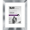 image:imageAmericanflat 9x12 Picture Frame with ShatterResistant Glass  Use as 6x8 Frame with Mat or Display 9x12 Photo Without Mat  Signature Collection  Picture Frames for Tabletop and Wall Display  Black  Shatterresistant glass wall or tabletop display with included easel sawtooth hangers included use with or without matSilver