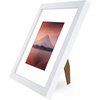 image:imageAmericanflat 9x12 Picture Frame with ShatterResistant Glass  Use as 6x8 Frame with Mat or Display 9x12 Photo Without Mat  Signature Collection  Picture Frames for Tabletop and Wall Display  Black  Shatterresistant glass wall or tabletop display with included easel sawtooth hangers included use with or without matWhite
