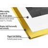 image:imageAmericanflat 9x12 Picture Frame with ShatterResistant Glass  Use as 6x8 Frame with Mat or Display 9x12 Photo Without Mat  Signature Collection  Picture Frames for Tabletop and Wall Display  Black  Shatterresistant glass wall or tabletop display with included easel sawtooth hangers included use with or without matGold