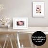 image:imageAmericanflat 9x12 Picture Frame with ShatterResistant Glass  Use as 6x8 Frame with Mat or Display 9x12 Photo Without Mat  Signature Collection  Picture Frames for Tabletop and Wall Display  Black  Shatterresistant glass wall or tabletop display with included easel sawtooth hangers included use with or without matWhite