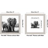 image:imageAmericanflat 9x12 Picture Frame with ShatterResistant Glass  Use as 6x8 Frame with Mat or Display 9x12 Photo Without Mat  Signature Collection  Picture Frames for Tabletop and Wall Display  Black  Shatterresistant glass wall or tabletop display with included easel sawtooth hangers included use with or without matLight Wood