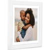 image:imageAmericanflat 9x12 Picture Frame with ShatterResistant Glass  Use as 6x8 Frame with Mat or Display 9x12 Photo Without Mat  Signature Collection  Picture Frames for Tabletop and Wall Display  Black  Shatterresistant glass wall or tabletop display with included easel sawtooth hangers included use with or without matWhite