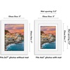 image:imageAmericanflat 9x12 Picture Frame with ShatterResistant Glass  Use as 6x8 Frame with Mat or Display 9x12 Photo Without Mat  Signature Collection  Picture Frames for Tabletop and Wall Display  Black  Shatterresistant glass wall or tabletop display with included easel sawtooth hangers included use with or without matWhite