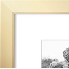 image:imageAmericanflat 9x12 Picture Frame with ShatterResistant Glass  Use as 6x8 Frame with Mat or Display 9x12 Photo Without Mat  Signature Collection  Picture Frames for Tabletop and Wall Display  Black  Shatterresistant glass wall or tabletop display with included easel sawtooth hangers included use with or without matGold