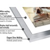 image:imageAmericanflat 9x12 Picture Frame with ShatterResistant Glass  Use as 6x8 Frame with Mat or Display 9x12 Photo Without Mat  Signature Collection  Picture Frames for Tabletop and Wall Display  Black  Shatterresistant glass wall or tabletop display with included easel sawtooth hangers included use with or without matSilver