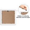 image:imageAmericanflat 9x12 Picture Frame with ShatterResistant Glass  Use as 6x8 Frame with Mat or Display 9x12 Photo Without Mat  Signature Collection  Picture Frames for Tabletop and Wall Display  Black  Shatterresistant glass wall or tabletop display with included easel sawtooth hangers included use with or without matWhite
