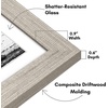 image:imageAmericanflat 9x12 Picture Frame with ShatterResistant Glass  Use as 6x8 Frame with Mat or Display 9x12 Photo Without Mat  Signature Collection  Picture Frames for Tabletop and Wall Display  Black  Shatterresistant glass wall or tabletop display with included easel sawtooth hangers included use with or without matDriftwood