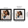 image:imageAmericanflat 9x12 Picture Frame with ShatterResistant Glass  Use as 6x8 Frame with Mat or Display 9x12 Photo Without Mat  Signature Collection  Picture Frames for Tabletop and Wall Display  Black  Shatterresistant glass wall or tabletop display with included easel sawtooth hangers included use with or without matBlack