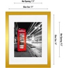 image:imageAmericanflat 9x12 Picture Frame with ShatterResistant Glass  Use as 6x8 Frame with Mat or Display 9x12 Photo Without Mat  Signature Collection  Picture Frames for Tabletop and Wall Display  Black  Shatterresistant glass wall or tabletop display with included easel sawtooth hangers included use with or without matGold