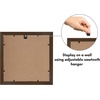 image:imageAmericanflat 9x12 Picture Frame with ShatterResistant Glass  Use as 6x8 Frame with Mat or Display 9x12 Photo Without Mat  Signature Collection  Picture Frames for Tabletop and Wall Display  Black  Shatterresistant glass wall or tabletop display with included easel sawtooth hangers included use with or without matWalnut