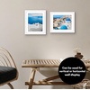 image:imageAmericanflat 9x12 Picture Frame with ShatterResistant Glass  Use as 6x8 Frame with Mat or Display 9x12 Photo Without Mat  Signature Collection  Picture Frames for Tabletop and Wall Display  Black  Shatterresistant glass wall or tabletop display with included easel sawtooth hangers included use with or without matWhite