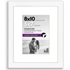 image:imageAmericanflat 9x12 Picture Frame with ShatterResistant Glass  Use as 6x8 Frame with Mat or Display 9x12 Photo Without Mat  Signature Collection  Picture Frames for Tabletop and Wall Display  Black  Shatterresistant glass wall or tabletop display with included easel sawtooth hangers included use with or without matWhite