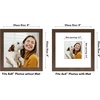 image:imageAmericanflat 9x12 Picture Frame with ShatterResistant Glass  Use as 6x8 Frame with Mat or Display 9x12 Photo Without Mat  Signature Collection  Picture Frames for Tabletop and Wall Display  Black  Shatterresistant glass wall or tabletop display with included easel sawtooth hangers included use with or without matWalnut