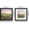 image:imageAmericanflat 9x12 Picture Frame with ShatterResistant Glass  Use as 6x8 Frame with Mat or Display 9x12 Photo Without Mat  Signature Collection  Picture Frames for Tabletop and Wall Display  Black  Shatterresistant glass wall or tabletop display with included easel sawtooth hangers included use with or without matBlack
