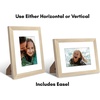 image:imageAmericanflat 9x12 Picture Frame with ShatterResistant Glass  Use as 6x8 Frame with Mat or Display 9x12 Photo Without Mat  Signature Collection  Picture Frames for Tabletop and Wall Display  Black  Shatterresistant glass wall or tabletop display with included easel sawtooth hangers included use with or without matNatural Oak