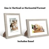 image:imageAmericanflat 9x12 Picture Frame with ShatterResistant Glass  Use as 6x8 Frame with Mat or Display 9x12 Photo Without Mat  Signature Collection  Picture Frames for Tabletop and Wall Display  Black  Shatterresistant glass wall or tabletop display with included easel sawtooth hangers included use with or without matDriftwood