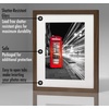 image:imageAmericanflat 9x12 Picture Frame with ShatterResistant Glass  Use as 6x8 Frame with Mat or Display 9x12 Photo Without Mat  Signature Collection  Picture Frames for Tabletop and Wall Display  Black  Shatterresistant glass wall or tabletop display with included easel sawtooth hangers included use with or without matWalnut