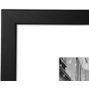 image:imageAmericanflat 9x12 Picture Frame with ShatterResistant Glass  Use as 6x8 Frame with Mat or Display 9x12 Photo Without Mat  Signature Collection  Picture Frames for Tabletop and Wall Display  Black  Shatterresistant glass wall or tabletop display with included easel sawtooth hangers included use with or without matBlack