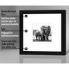 image:imageAmericanflat 9x12 Picture Frame with ShatterResistant Glass  Use as 6x8 Frame with Mat or Display 9x12 Photo Without Mat  Signature Collection  Picture Frames for Tabletop and Wall Display  Black  Shatterresistant glass wall or tabletop display with included easel sawtooth hangers included use with or without matBlack