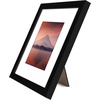 image:imageAmericanflat 9x12 Picture Frame with ShatterResistant Glass  Use as 6x8 Frame with Mat or Display 9x12 Photo Without Mat  Signature Collection  Picture Frames for Tabletop and Wall Display  Black  Shatterresistant glass wall or tabletop display with included easel sawtooth hangers included use with or without matBlack