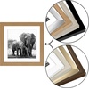 image:imageAmericanflat 9x12 Picture Frame with ShatterResistant Glass  Use as 6x8 Frame with Mat or Display 9x12 Photo Without Mat  Signature Collection  Picture Frames for Tabletop and Wall Display  Black  Shatterresistant glass wall or tabletop display with included easel sawtooth hangers included use with or without matDark Oak
