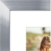 image:imageAmericanflat 9x12 Picture Frame with ShatterResistant Glass  Use as 6x8 Frame with Mat or Display 9x12 Photo Without Mat  Signature Collection  Picture Frames for Tabletop and Wall Display  Black  Shatterresistant glass wall or tabletop display with included easel sawtooth hangers included use with or without matSilver
