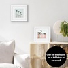 image:imageAmericanflat 9x12 Picture Frame with ShatterResistant Glass  Use as 6x8 Frame with Mat or Display 9x12 Photo Without Mat  Signature Collection  Picture Frames for Tabletop and Wall Display  Black  Shatterresistant glass wall or tabletop display with included easel sawtooth hangers included use with or without matWhite