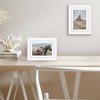 image:imageAmericanflat 9x12 Picture Frame with ShatterResistant Glass  Use as 6x8 Frame with Mat or Display 9x12 Photo Without Mat  Signature Collection  Picture Frames for Tabletop and Wall Display  Black  Shatterresistant glass wall or tabletop display with included easel sawtooth hangers included use with or without matWhite