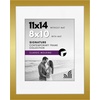 image:imageAmericanflat 9x12 Picture Frame with ShatterResistant Glass  Use as 6x8 Frame with Mat or Display 9x12 Photo Without Mat  Signature Collection  Picture Frames for Tabletop and Wall Display  Black  Shatterresistant glass wall or tabletop display with included easel sawtooth hangers included use with or without matGold