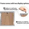 image:imageAmericanflat 9x12 Picture Frame with ShatterResistant Glass  Use as 6x8 Frame with Mat or Display 9x12 Photo Without Mat  Signature Collection  Picture Frames for Tabletop and Wall Display  Black  Shatterresistant glass wall or tabletop display with included easel sawtooth hangers included use with or without matSilver