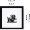 image:imageAmericanflat 9x12 Picture Frame with ShatterResistant Glass  Use as 6x8 Frame with Mat or Display 9x12 Photo Without Mat  Signature Collection  Picture Frames for Tabletop and Wall Display  Black  Shatterresistant glass wall or tabletop display with included easel sawtooth hangers included use with or without matBlack