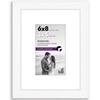 image:imageAmericanflat 9x12 Picture Frame with ShatterResistant Glass  Use as 6x8 Frame with Mat or Display 9x12 Photo Without Mat  Signature Collection  Picture Frames for Tabletop and Wall Display  Black  Shatterresistant glass wall or tabletop display with included easel sawtooth hangers included use with or without matWhite