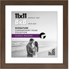 image:imageAmericanflat 9x12 Picture Frame with ShatterResistant Glass  Use as 6x8 Frame with Mat or Display 9x12 Photo Without Mat  Signature Collection  Picture Frames for Tabletop and Wall Display  Black  Shatterresistant glass wall or tabletop display with included easel sawtooth hangers included use with or without matWalnut