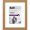 image:imageAmericanflat 9x12 Picture Frame with ShatterResistant Glass  Use as 6x8 Frame with Mat or Display 9x12 Photo Without Mat  Signature Collection  Picture Frames for Tabletop and Wall Display  Black  Shatterresistant glass wall or tabletop display with included easel sawtooth hangers included use with or without matDark Oak