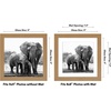 image:imageAmericanflat 9x12 Picture Frame with ShatterResistant Glass  Use as 6x8 Frame with Mat or Display 9x12 Photo Without Mat  Signature Collection  Picture Frames for Tabletop and Wall Display  Black  Shatterresistant glass wall or tabletop display with included easel sawtooth hangers included use with or without matDark Oak