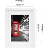 image:imageAmericanflat 9x12 Picture Frame with ShatterResistant Glass  Use as 6x8 Frame with Mat or Display 9x12 Photo Without Mat  Signature Collection  Picture Frames for Tabletop and Wall Display  Black  Shatterresistant glass wall or tabletop display with included easel sawtooth hangers included use with or without matWhite