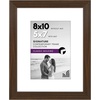 image:imageAmericanflat 9x12 Picture Frame with ShatterResistant Glass  Use as 6x8 Frame with Mat or Display 9x12 Photo Without Mat  Signature Collection  Picture Frames for Tabletop and Wall Display  Black  Shatterresistant glass wall or tabletop display with included easel sawtooth hangers included use with or without matWalnut