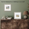 image:imageAmericanflat 9x12 Picture Frame with ShatterResistant Glass  Use as 6x8 Frame with Mat or Display 9x12 Photo Without Mat  Signature Collection  Picture Frames for Tabletop and Wall Display  Black  Shatterresistant glass wall or tabletop display with included easel sawtooth hangers included use with or without matLight Wood