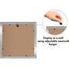 image:imageAmericanflat 9x12 Picture Frame with ShatterResistant Glass  Use as 6x8 Frame with Mat or Display 9x12 Photo Without Mat  Signature Collection  Picture Frames for Tabletop and Wall Display  Black  Shatterresistant glass wall or tabletop display with included easel sawtooth hangers included use with or without matSilver