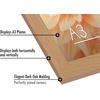 image:imageAmericanflat A4 Picture Frame with ShatterResistant Glass  83x117 Frame with Engineered Wood  Signature Collection  A4 Frames for Tabletop and Wall Display  BlackDark Oak